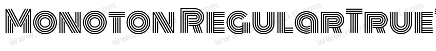 Monoton RegularTrueType字体转换
